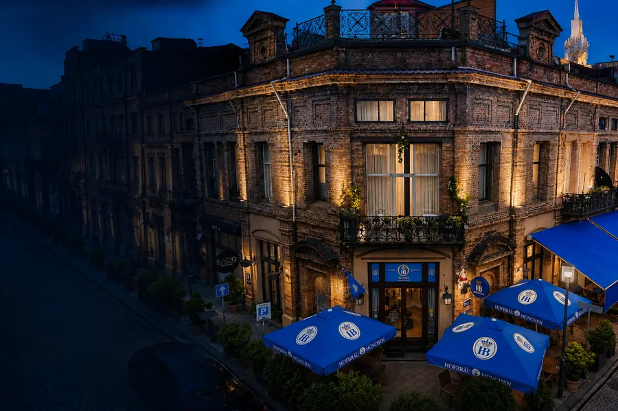 HB Batumi exterior at night